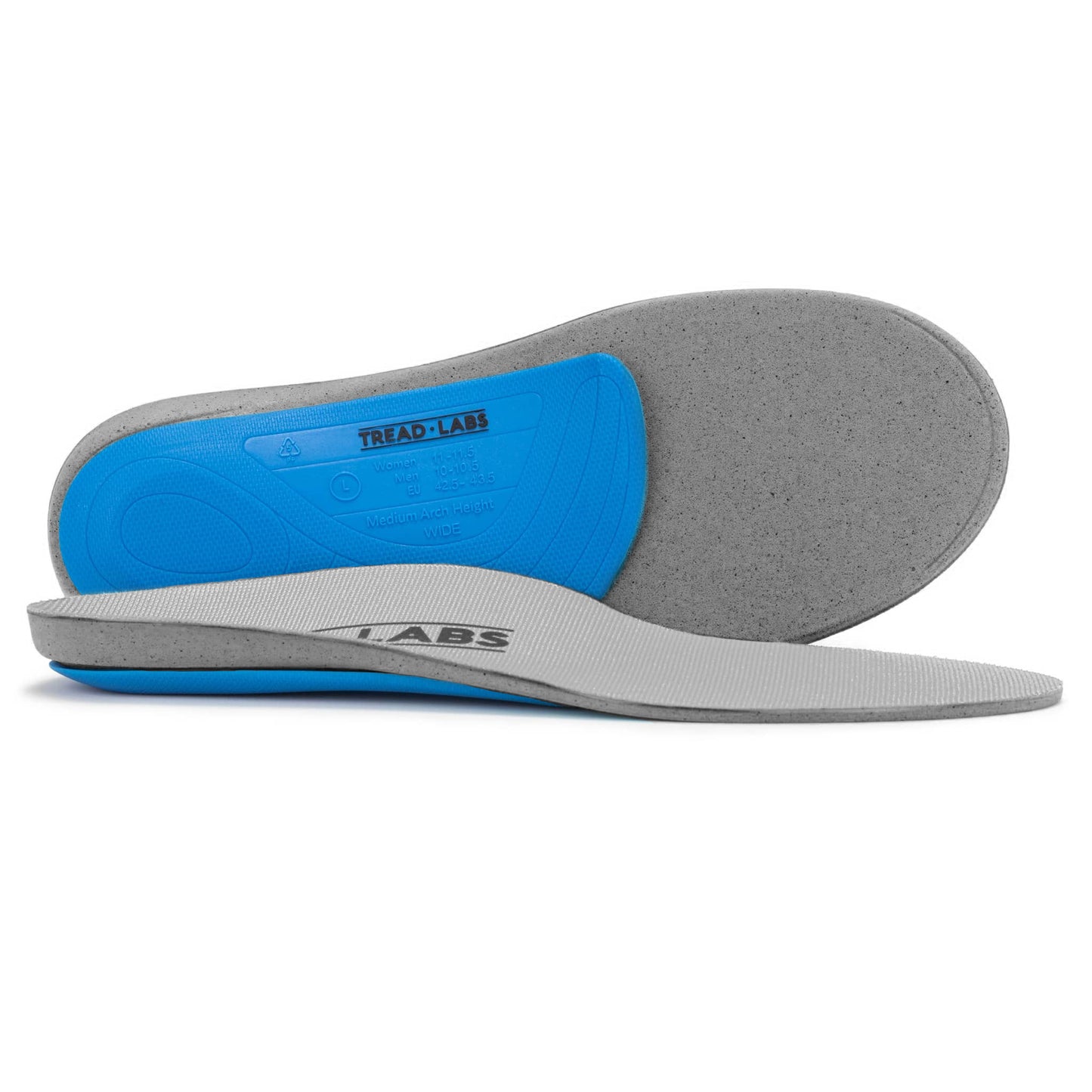 Pair of Refreshed Pace Wide Insoles on a white background