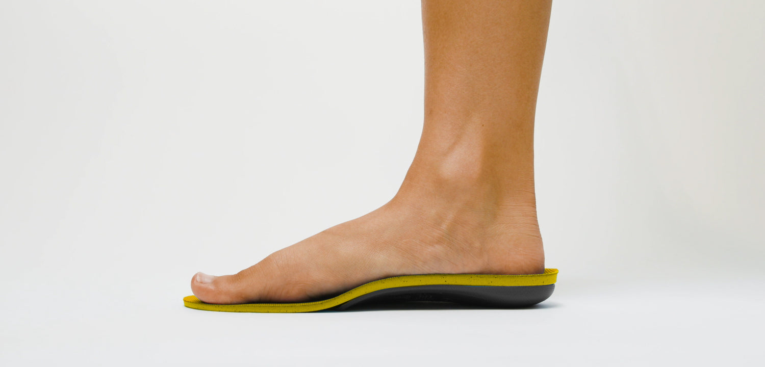 Foot Model on Dash Insoles on a white background.