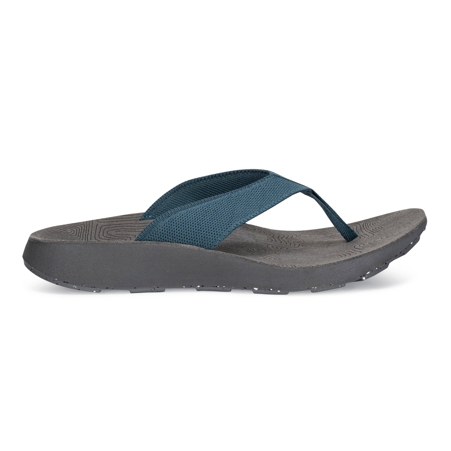 Lateral View of Men's Orleans Sandal in Deep on a white background.