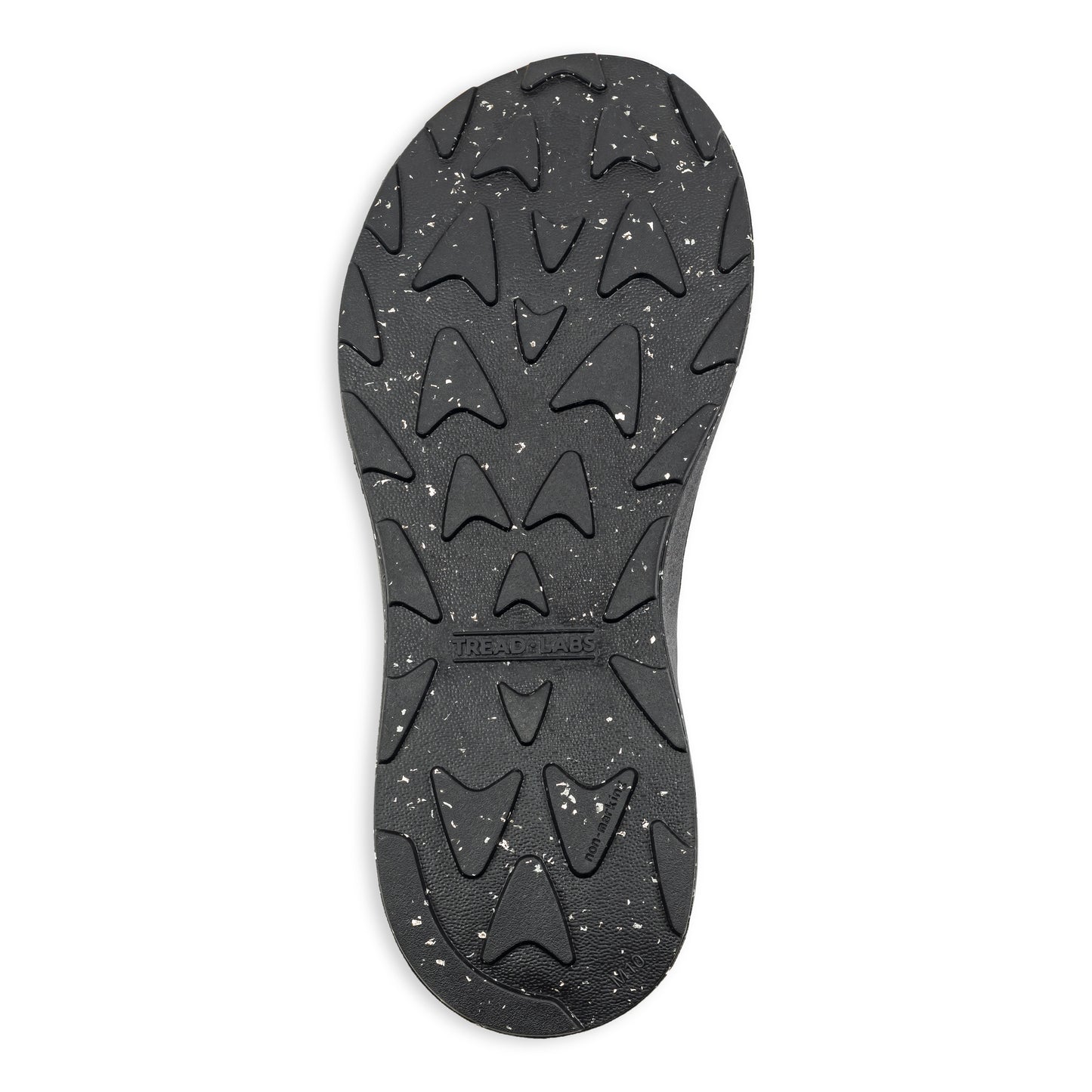 Bottom View of Men's Redway Sandal in Black on a white background.