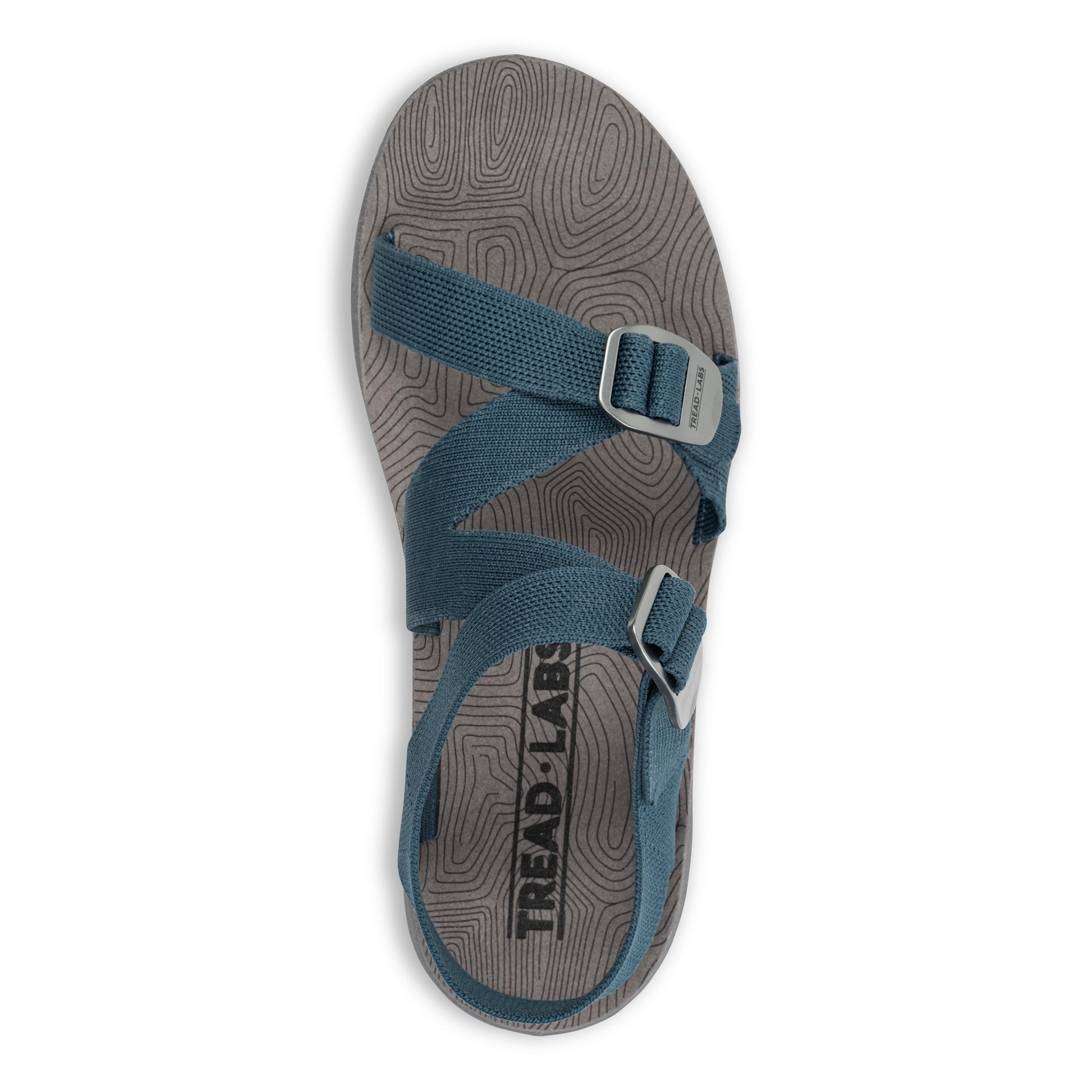 Top View of Men's Redway Sandal in Deep on a white background.