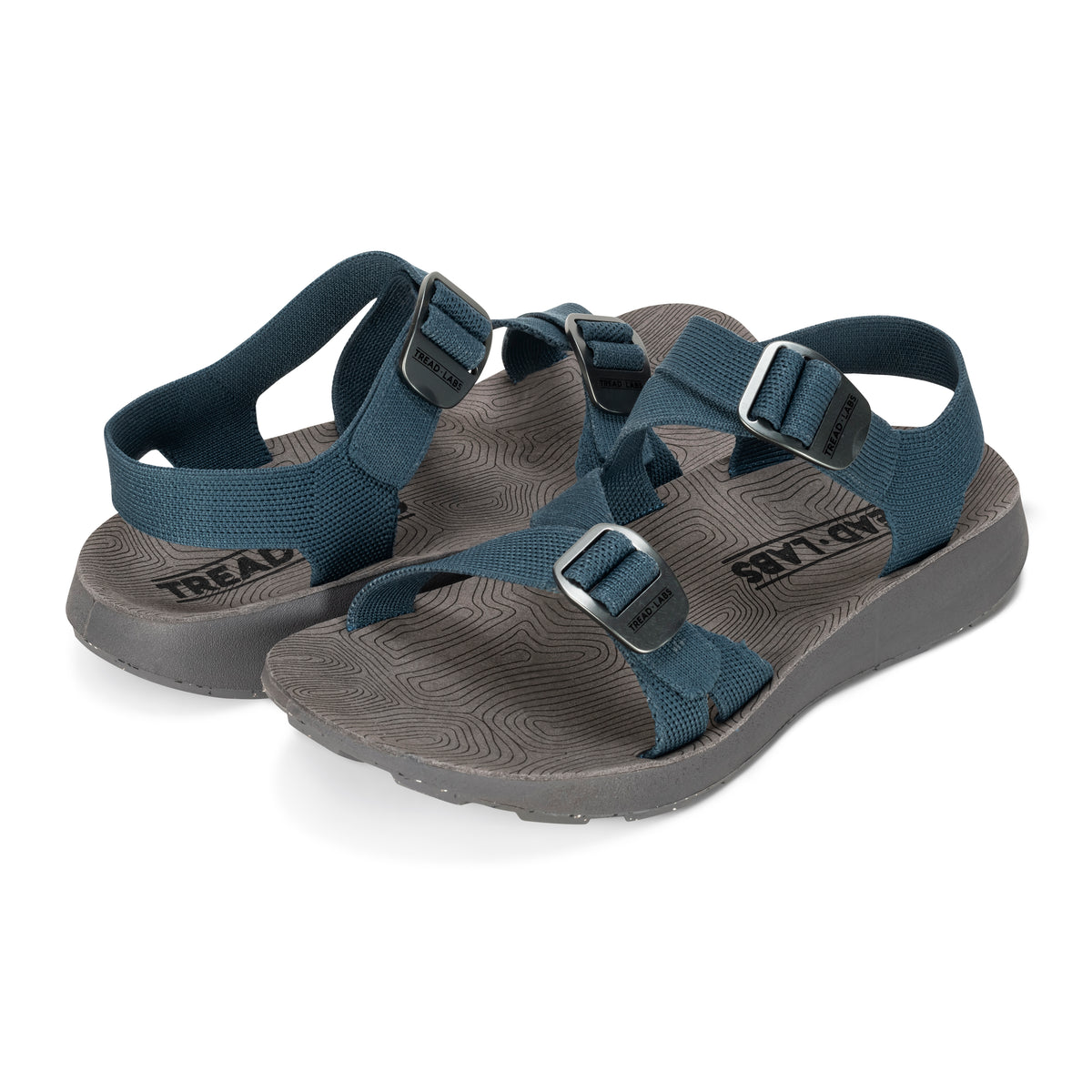Tread Labs Albion Deep Sport Sandals Mens Teal Blue 11 Hiking Strappy Buckle Men main image 3