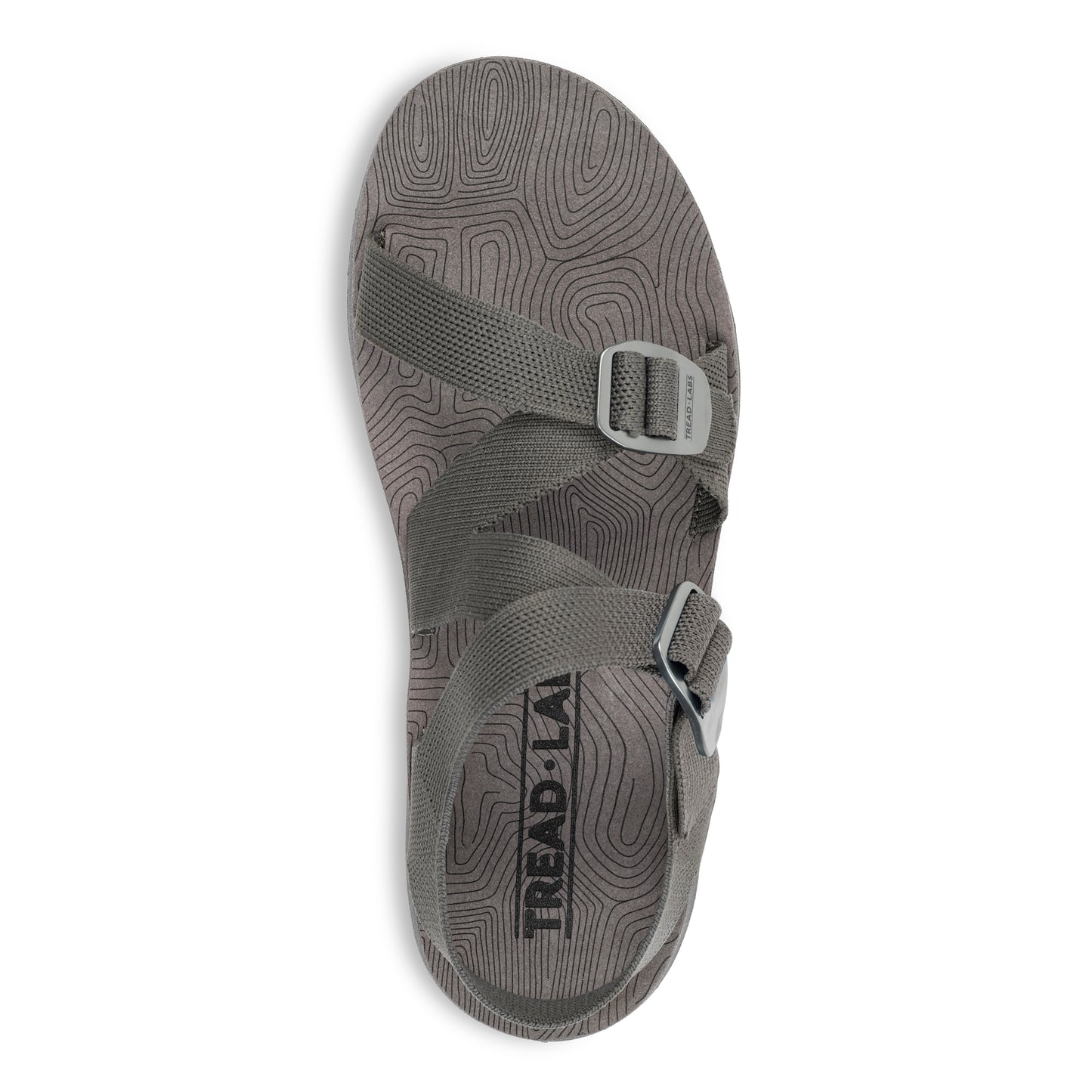 Top View of Men's Redway Sandal in Rock on a white background.