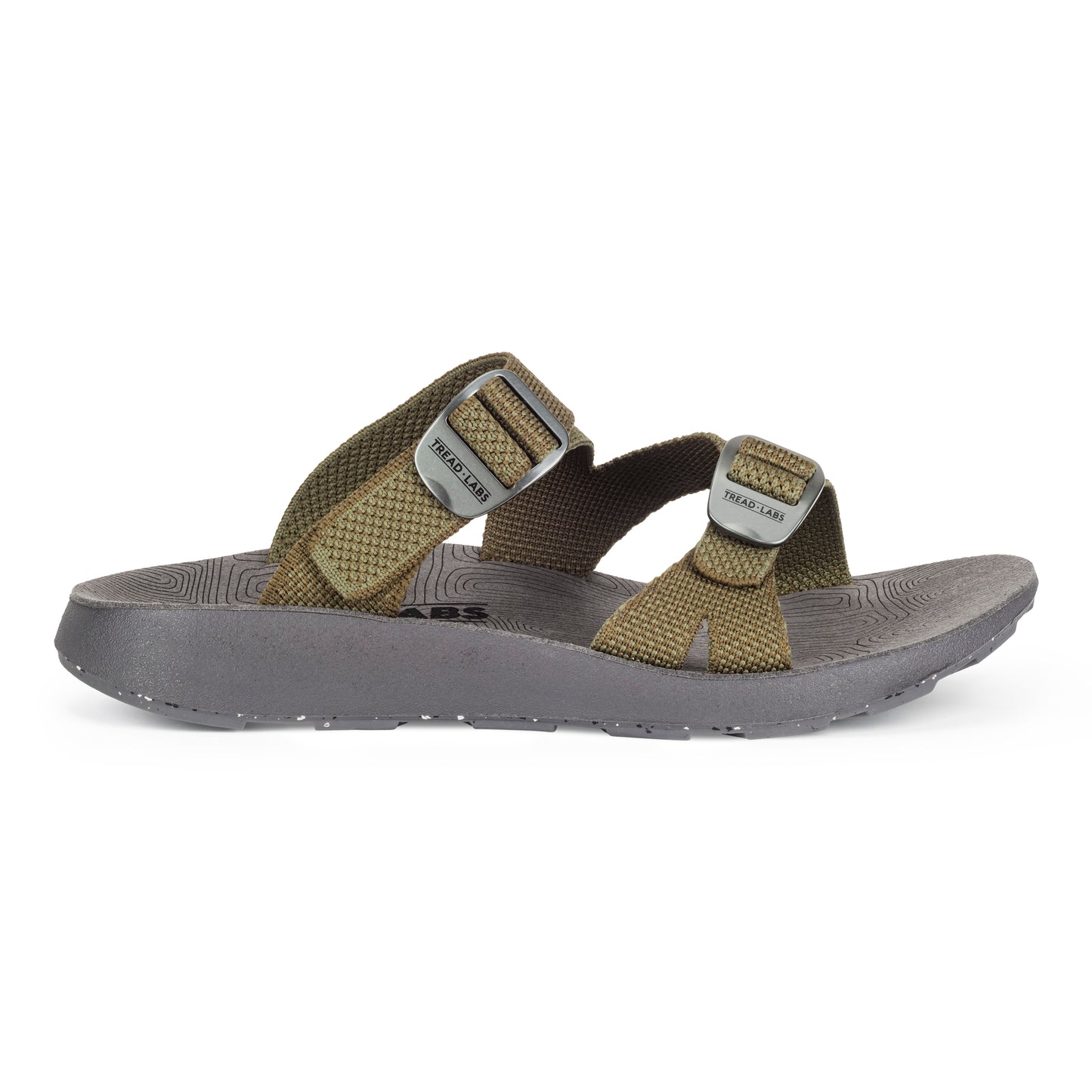 Men's Redway Slide Sandal lateral view on a white background.