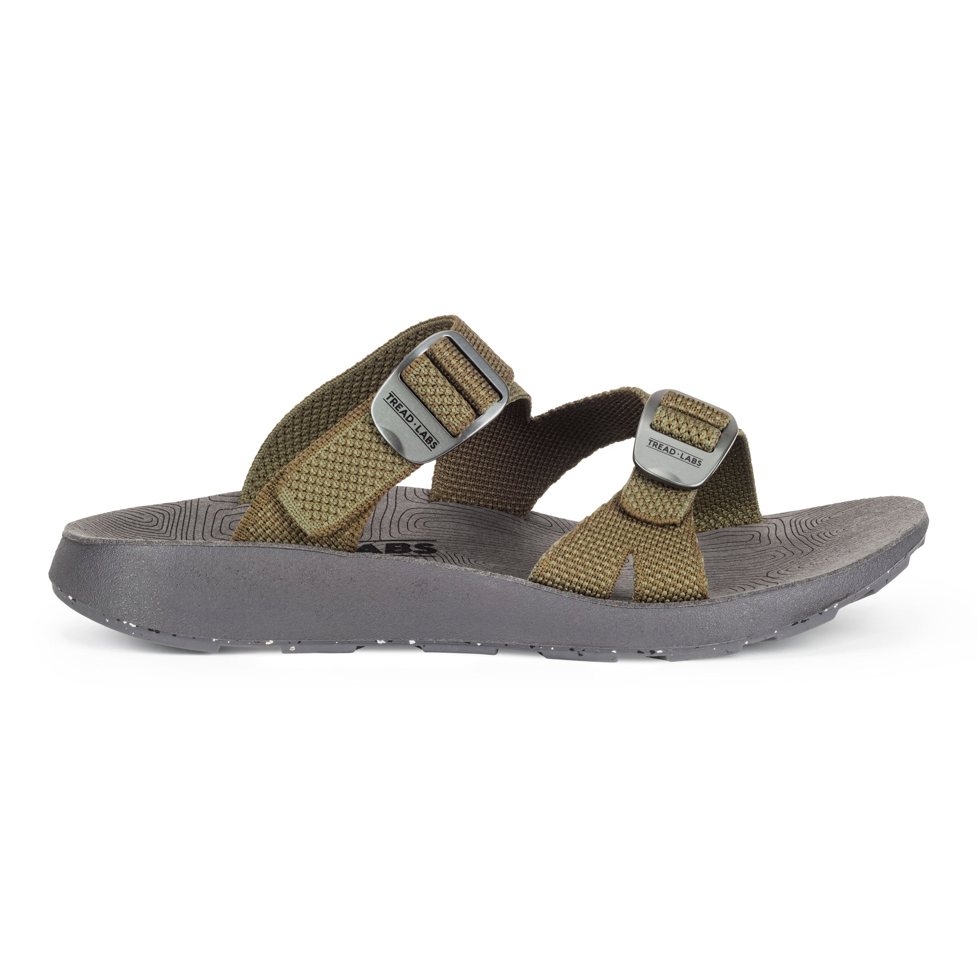 Men's Redway Slide Sandal lateral view on a white background.