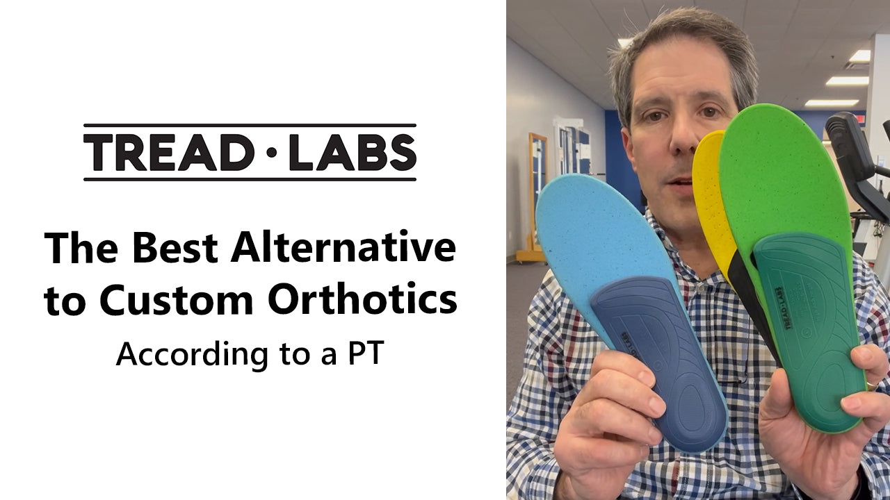 Load video: Physical Therapist Paul Marquis describes how Tread Labs insoles are the best alternative to custom orthotics.