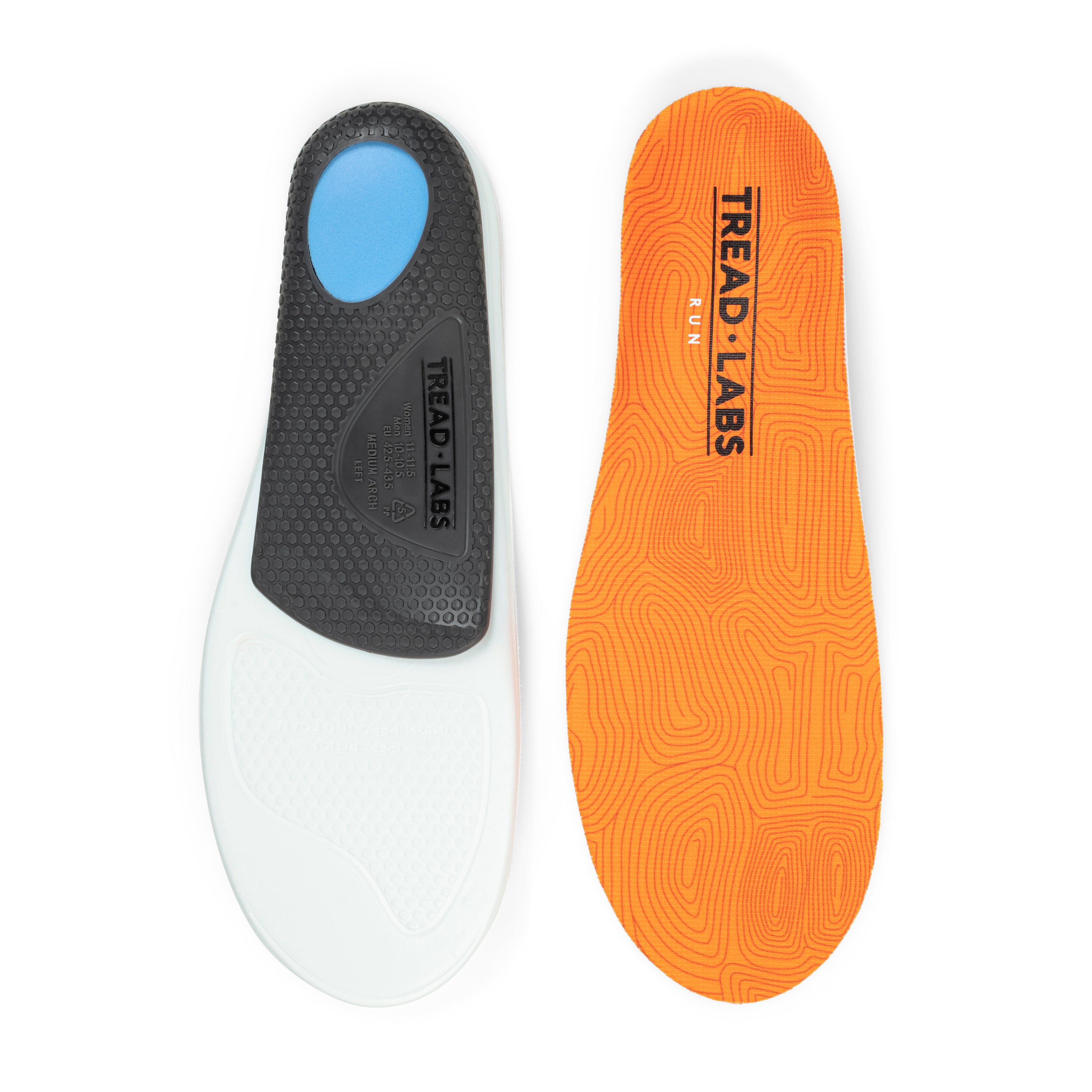 TREAD LABS Run Insoles | Precision Fit Pain Relief & Comfort for