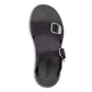 Top view of Women's Salinas Slide Sandal in black on a white background.