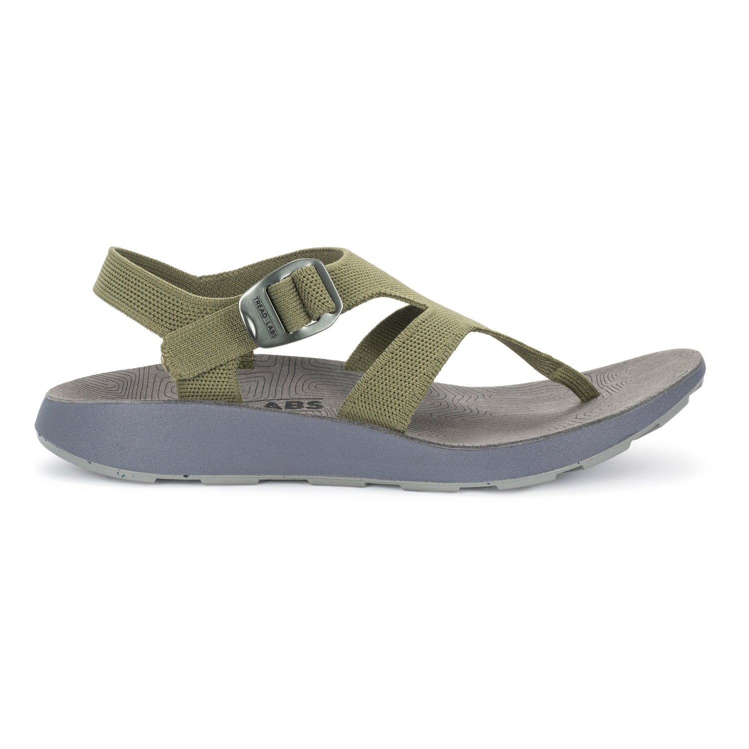 Men's Albion Sandal with Arch Support in Leaf Green