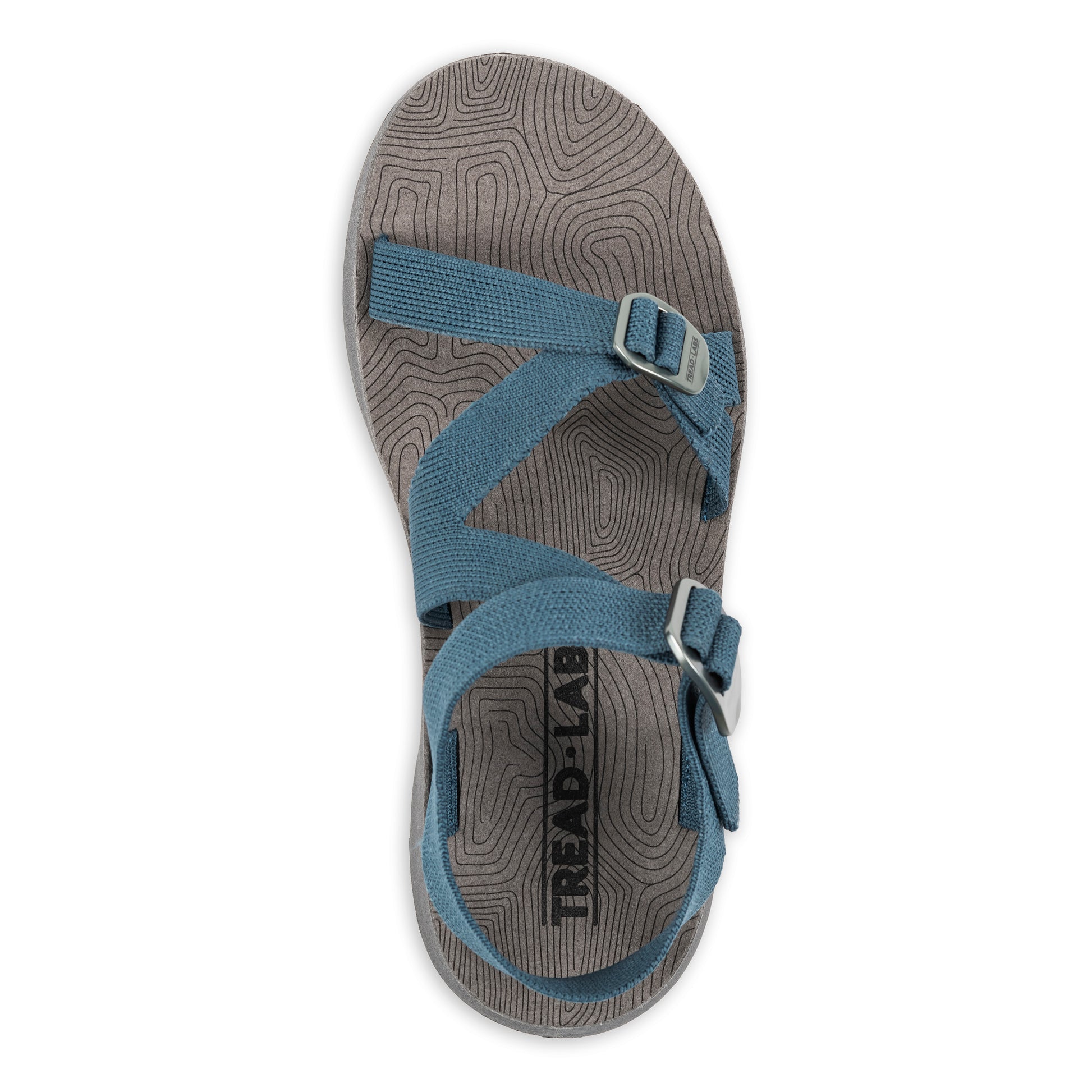 Top view of Women's Redway Sandal in deep on a white background.