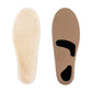 Shearling top covers for foot orthotics