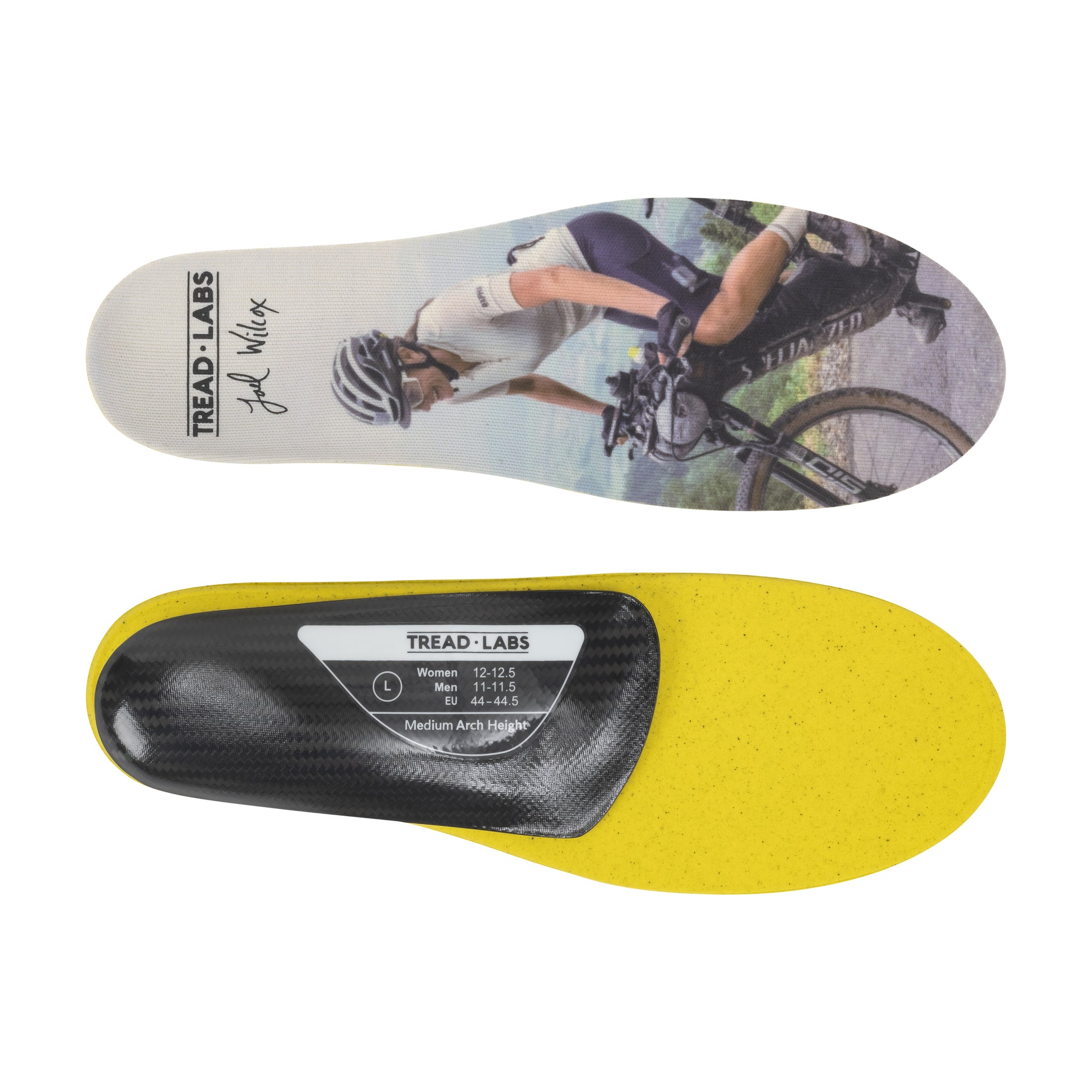 Cycling Insoles Lael Wilcox Carbon Fiber Tread Labs