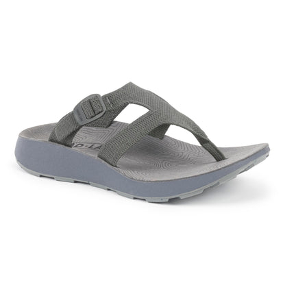 3/4 angled view of Men's Covelo Sandal in Rock gray on a white background