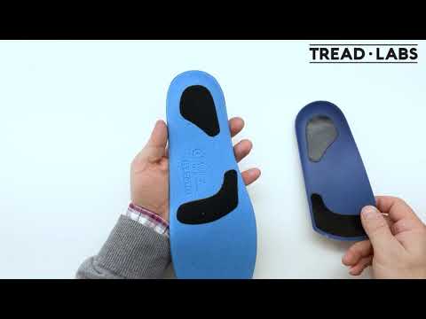 shoe insoles arch support with replacement top covers from Tread Labs