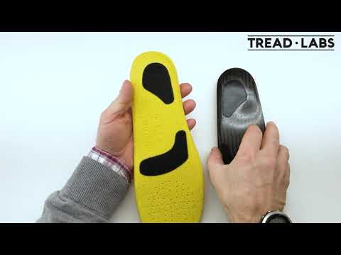 Dash orthotic insoles with replacement top covers and carbon fiber arch supports